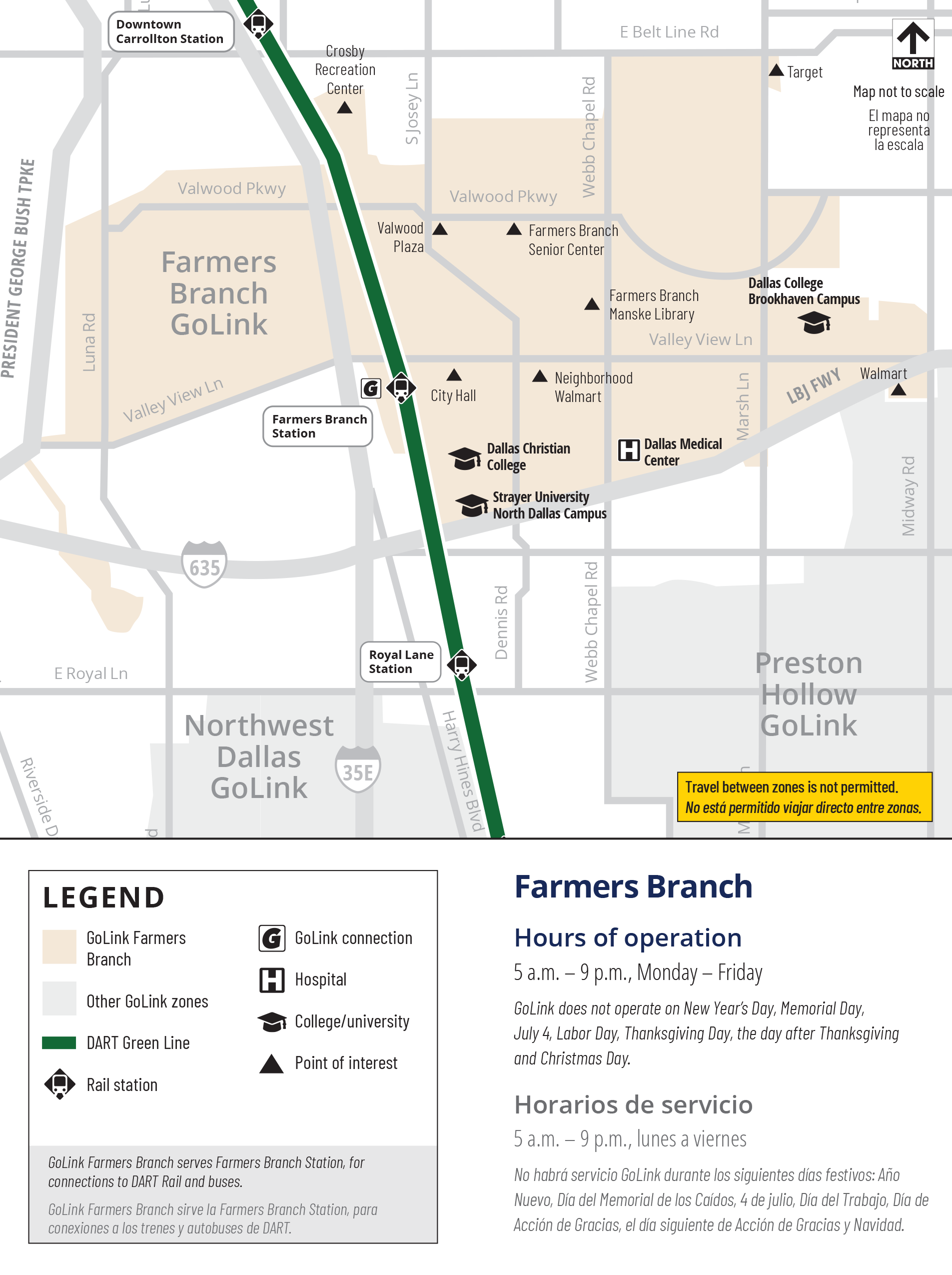GoLink Farmers Branch map